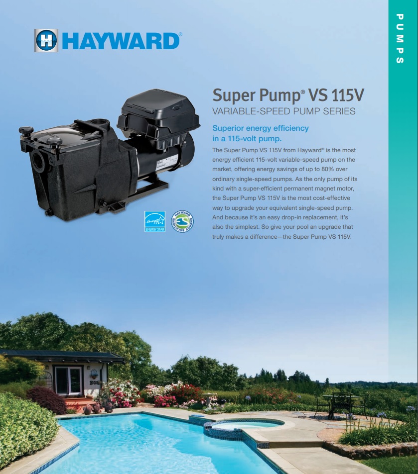 ﻿Hayward Super Pump VS 115V Pump Series
